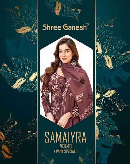 Samaiyra Vol 19 By Shree Ganesh Cotton Online Kurti With Bottom Dupatta Wholesale